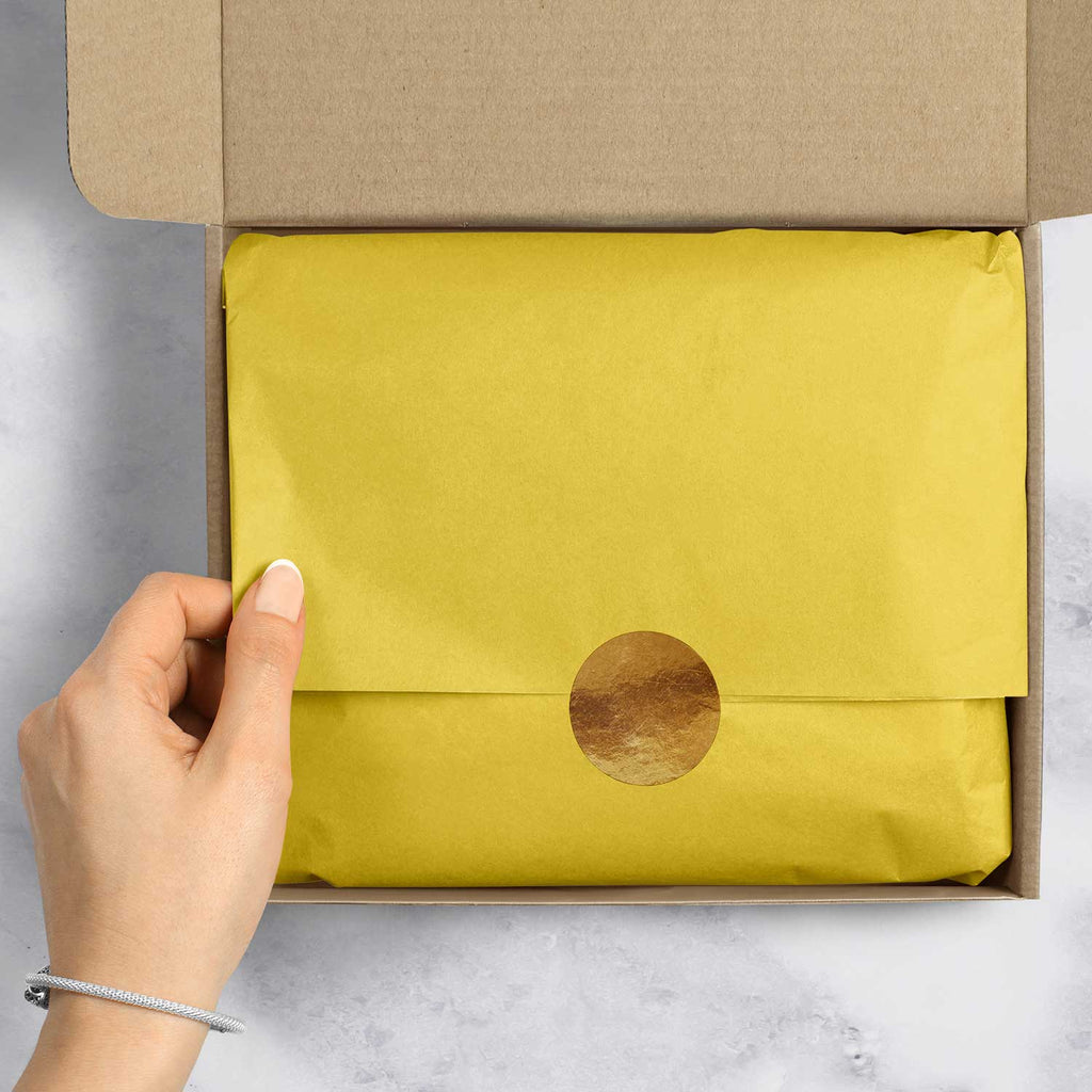 BFT12e Solid Color Yellow Tissue Paper Packaging