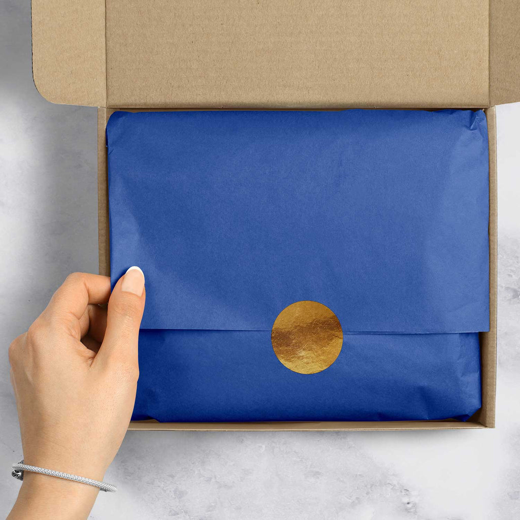 BFT16e Solid Color Royal Blue Tissue Paper Packaging