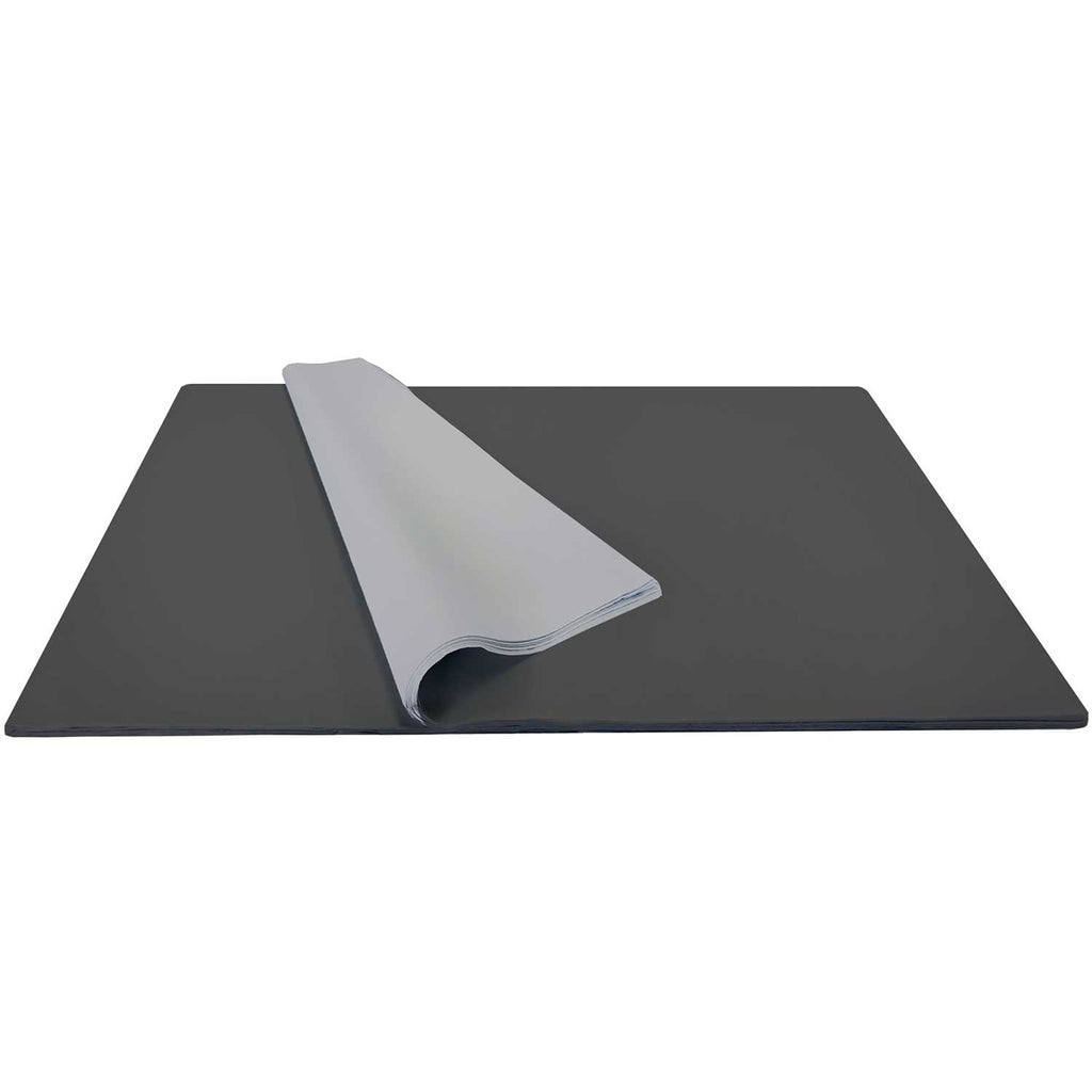BFT21b Solid Color Black Tissue Paper Bulk