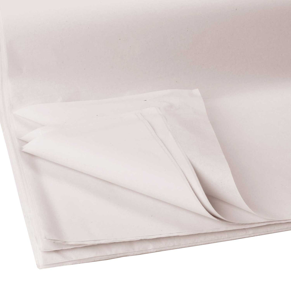 BFT24a Solid Color White Tissue Paper Swatch