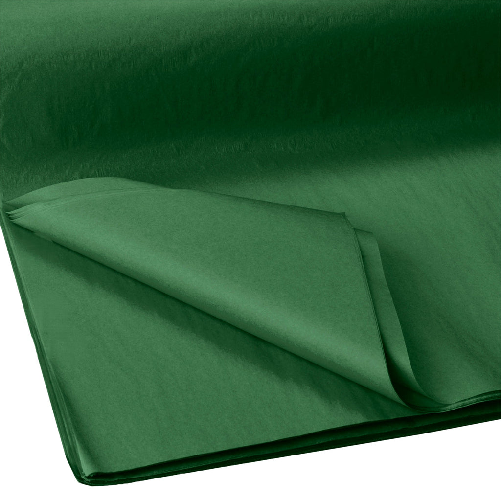 BFT25a Solid Color Hunter Green Tissue Paper Swatch