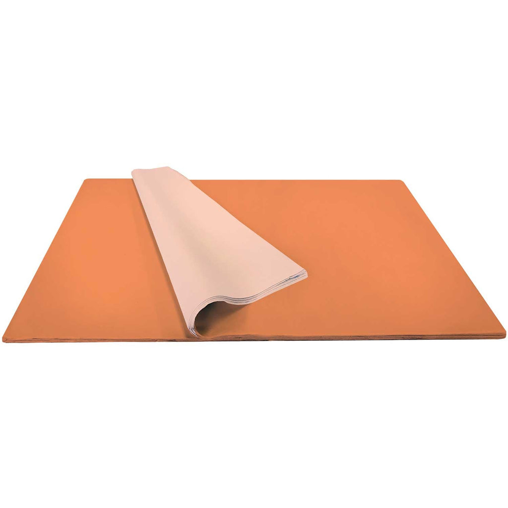 BFT27b Solid Color Orange Tissue Paper Bulk