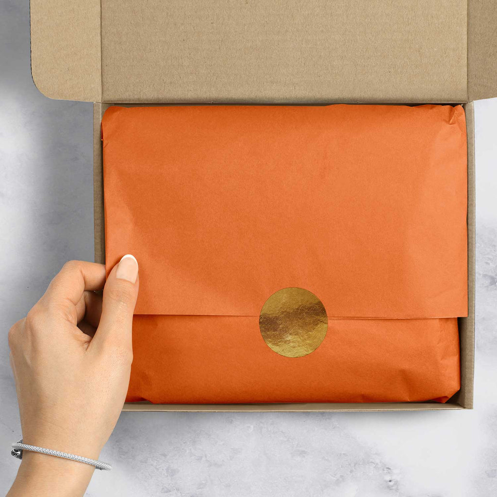 BFT27e Solid Color Orange Tissue Paper Packaging