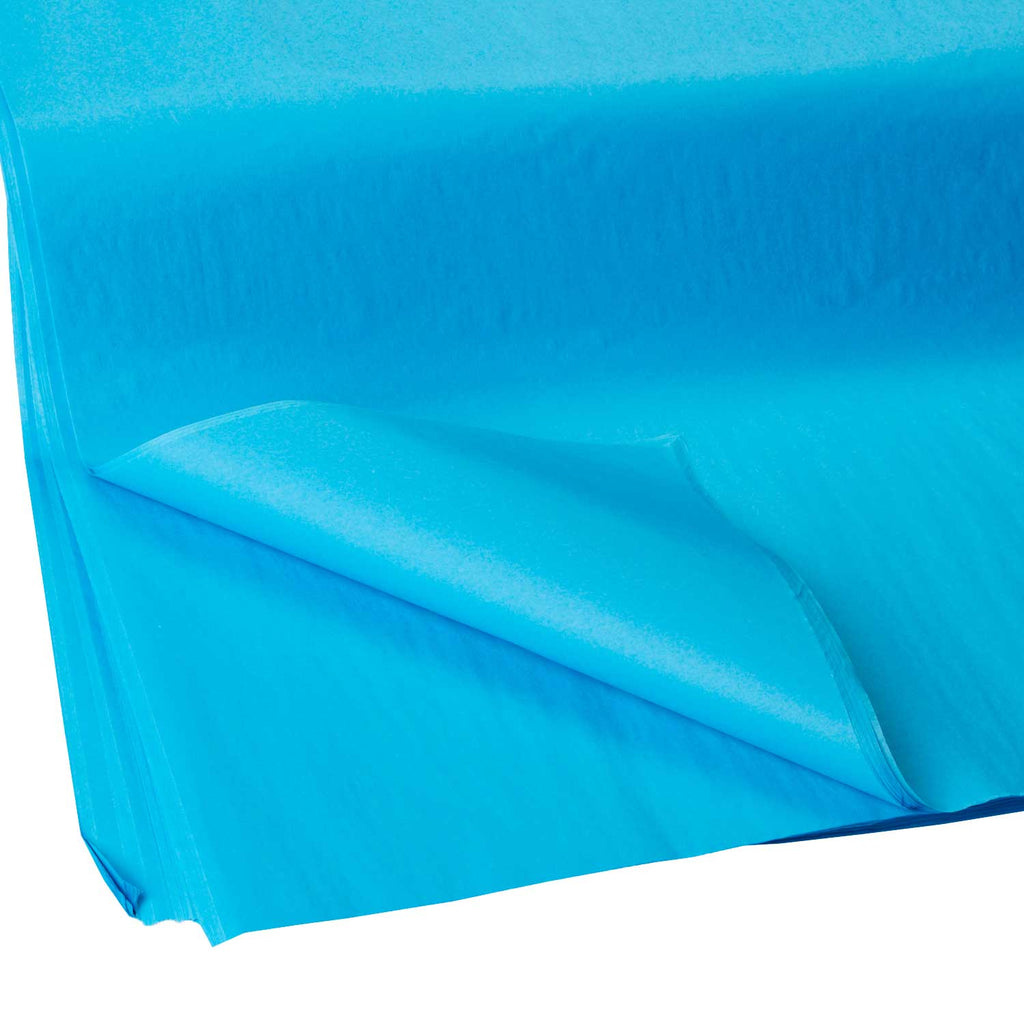 BFT39a Solid Color Turquoise Tissue Paper Swatch