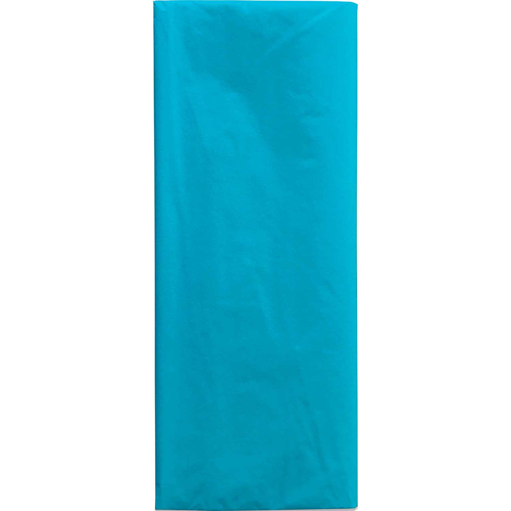 BFT39c Solid Color Turquoise Tissue Paper Folded Pack