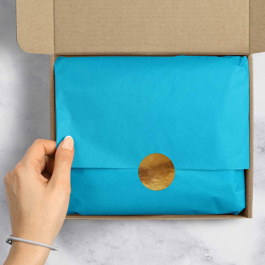 BFT39e Solid Color Turquoise Tissue Paper Packaging