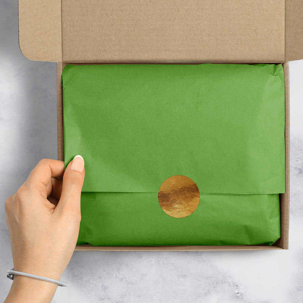 BFT41e Solid Color Lime Green Tissue Paper Packaging