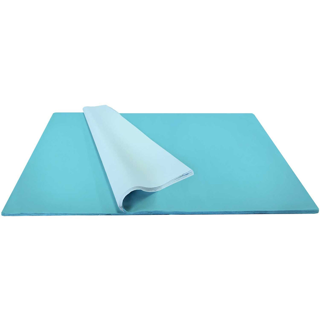 BFT44b Solid Color Aqua Blue Tissue Paper Bulk