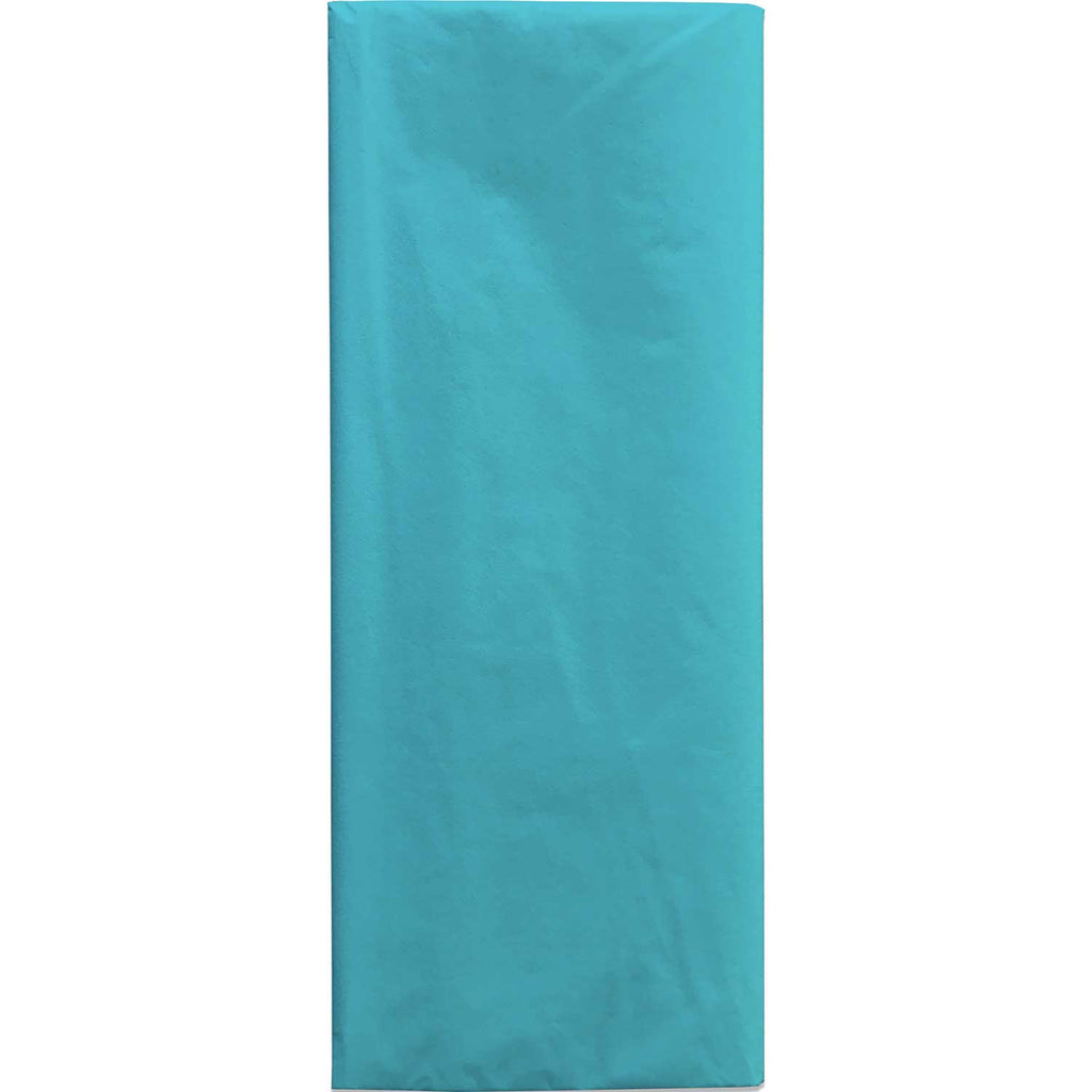 BFT44c Solid Color Aqua Blue Tissue Paper Folded Pack