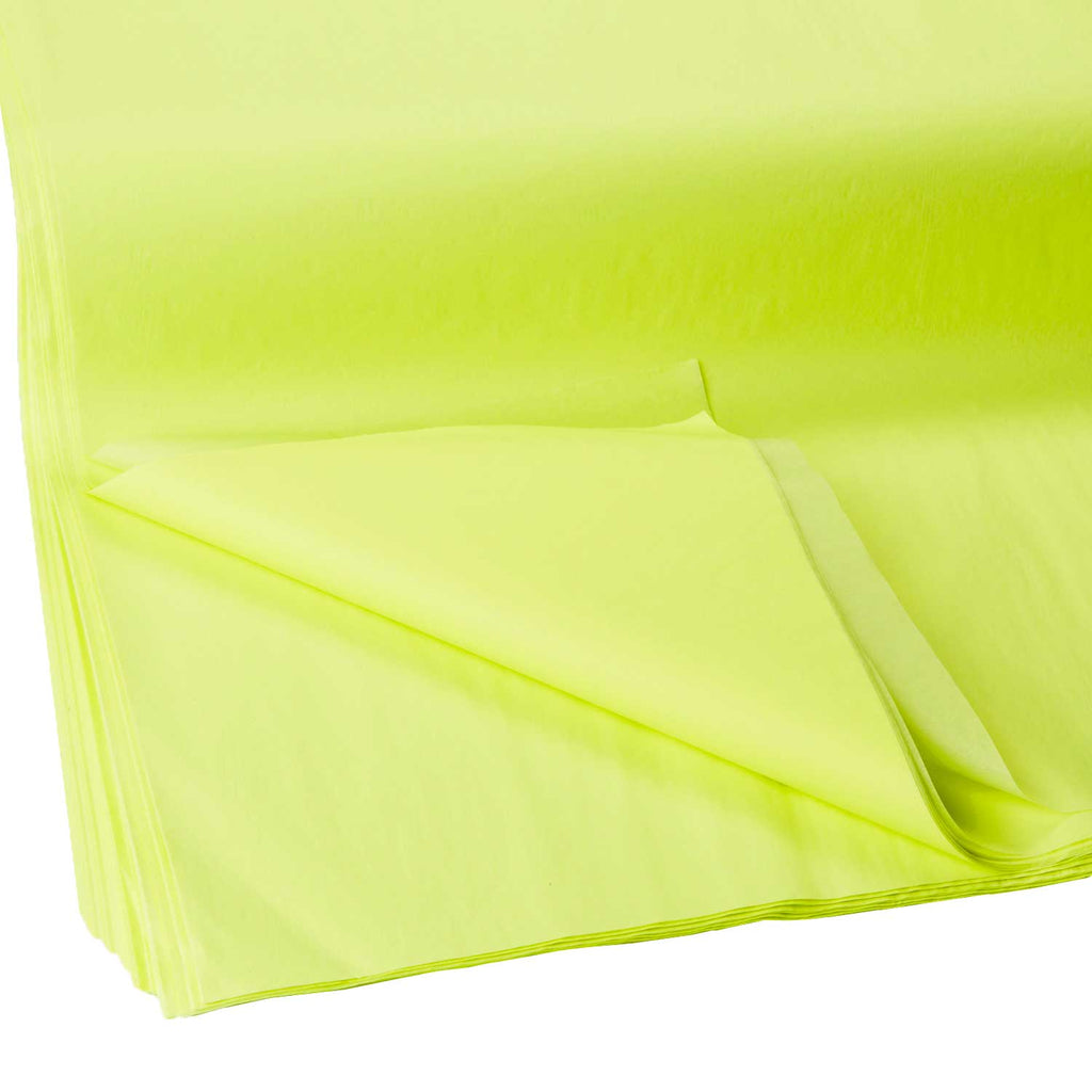 BFT49a Solid Color Neon Yellow Tissue Paper Swatch