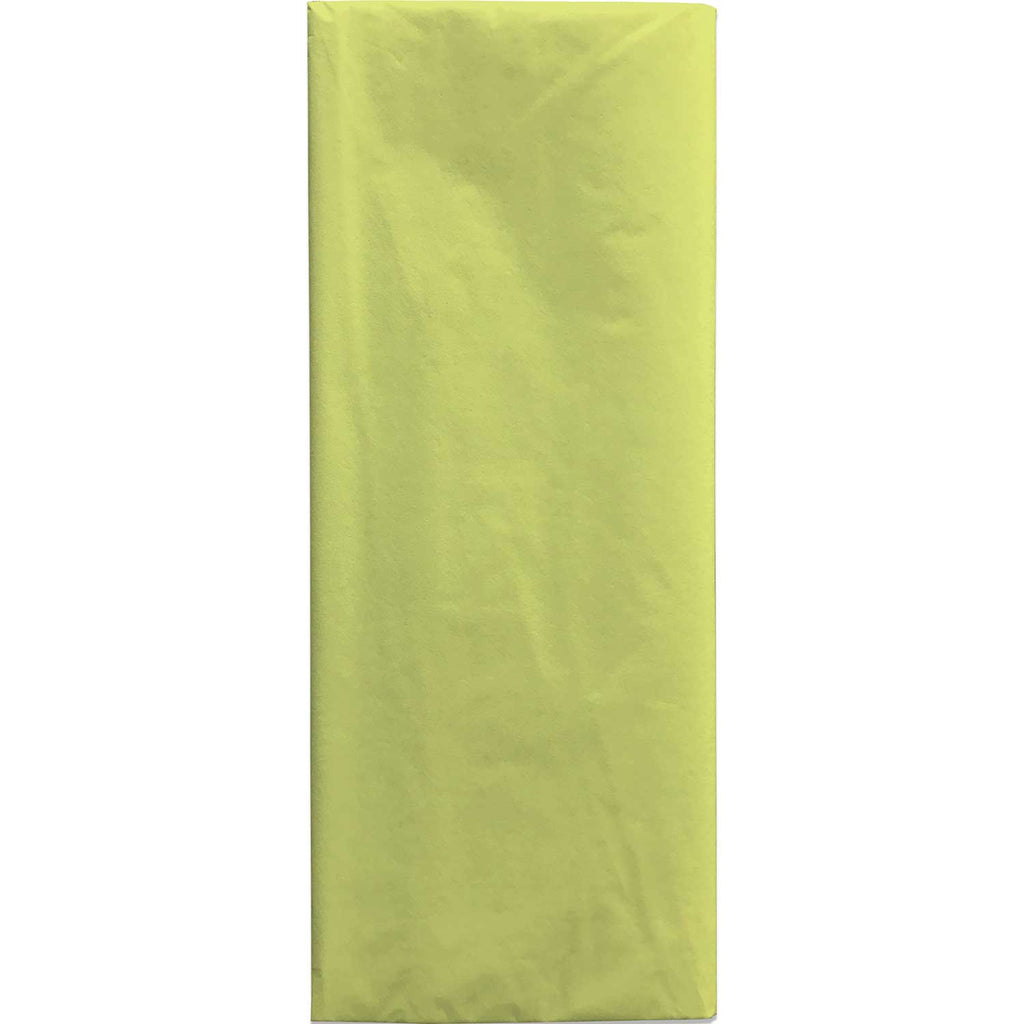 BFT49c Solid Color Neon Yellow Tissue Paper Folded Pack