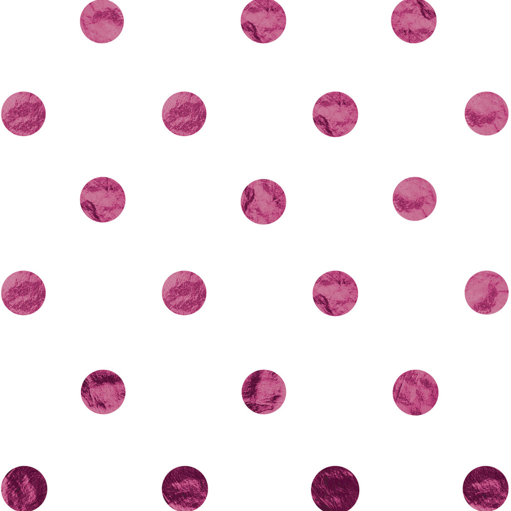 BHD10a Magenta Hot Dots Foil Tissue Paper Swatch