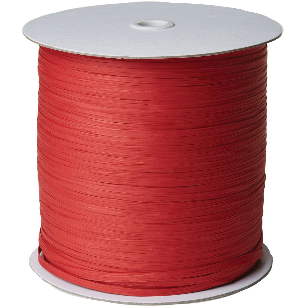 Red Rayon Raffia Ribbon – The Paper Store and More