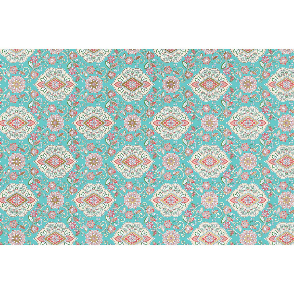 BPT133d Blue Tapestry Gift Tissue Paper Full Sheet