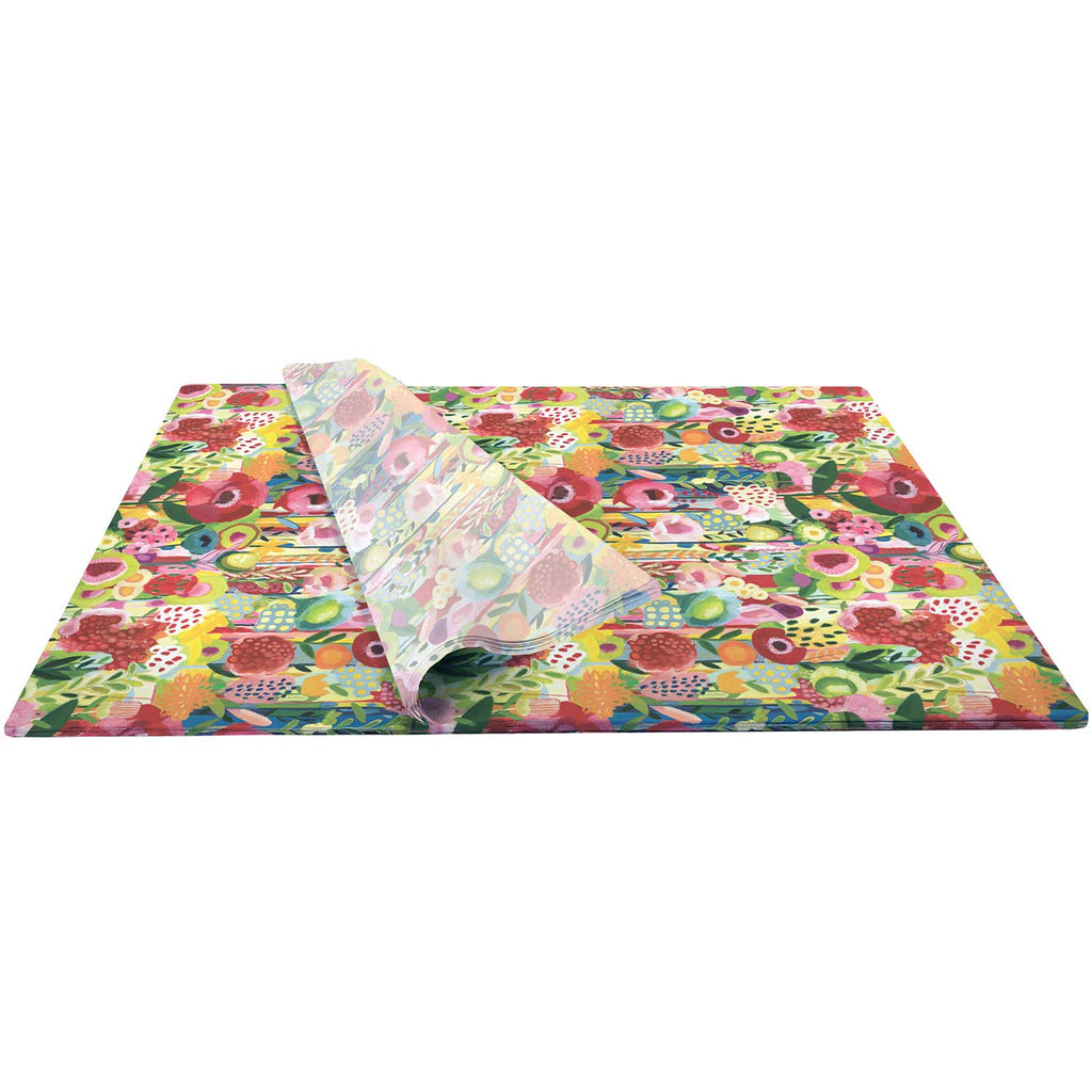 BPT140b Colorful Floral Collage Gift Tissue Paper Bulk
