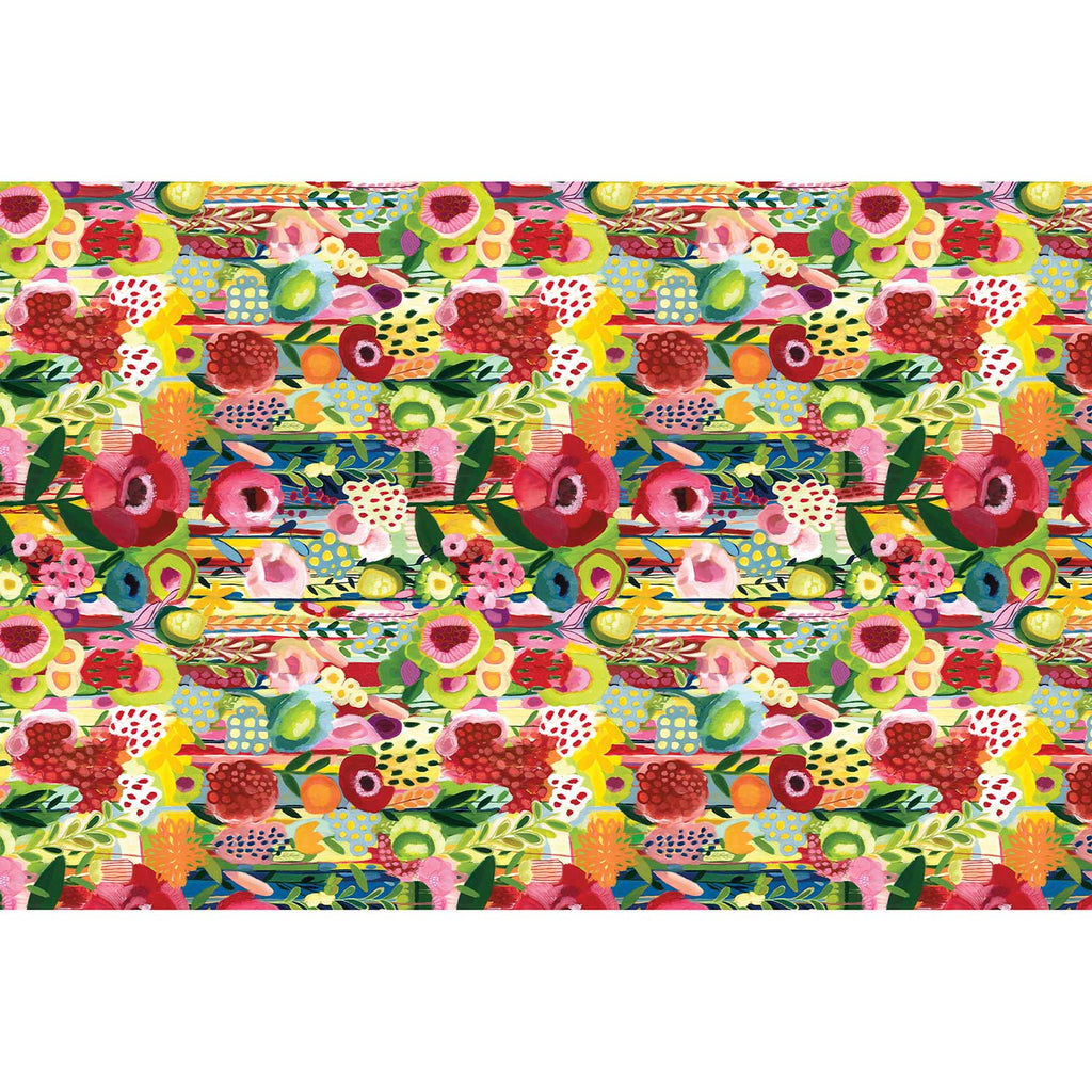 BPT140d Colorful Floral Collage Gift Tissue Paper Full Sheet