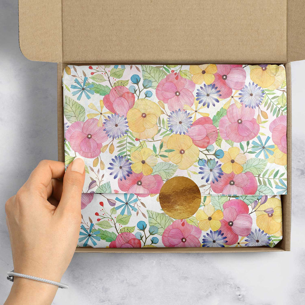 BPT145e Colorful Flower Petals Gift Tissue Paper Packaging