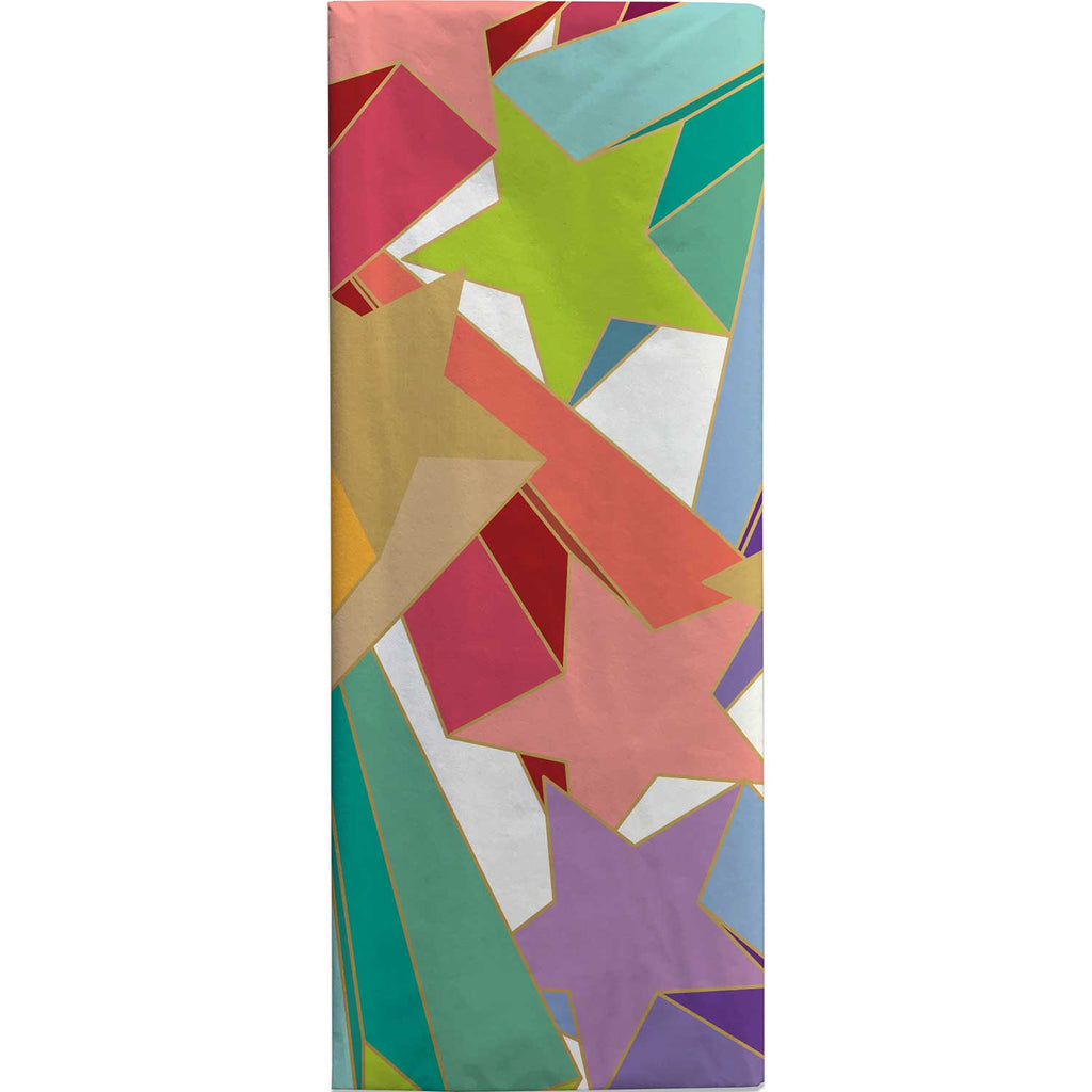BPT149c Rainbow Star Tissue Paper Folded Pack