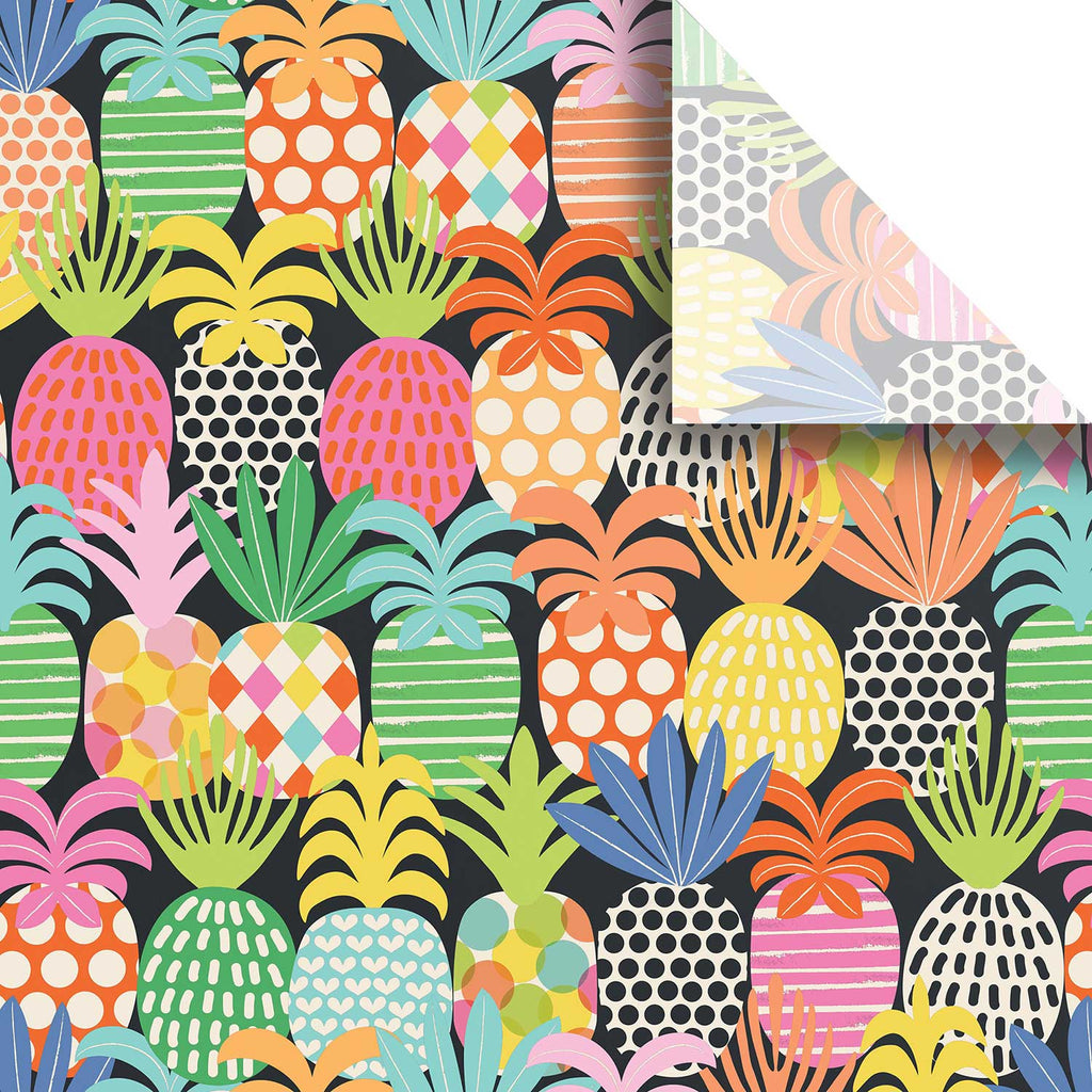 BPT199a Colorful Pineapple Gift Tissue Paper Swatch