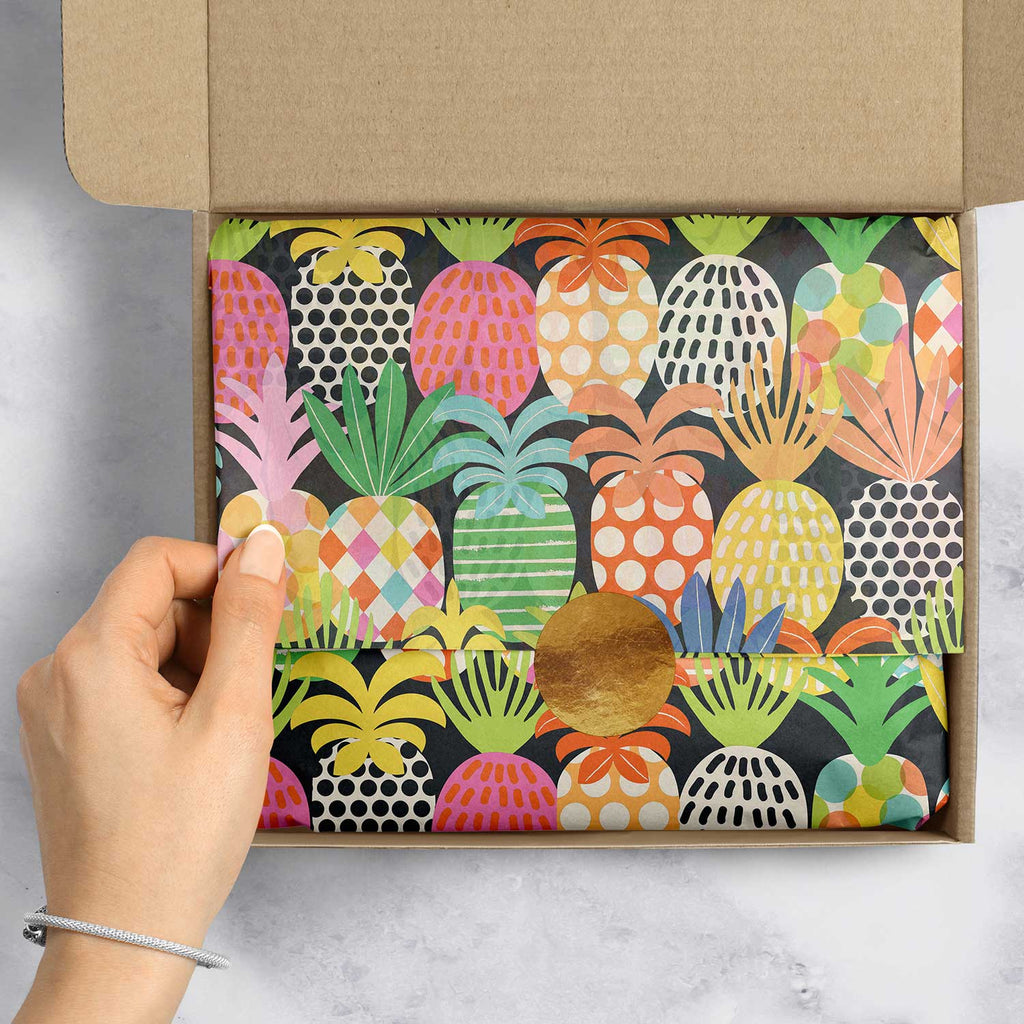 BPT199e Colorful Pineapple Gift Tissue Paper Packaging