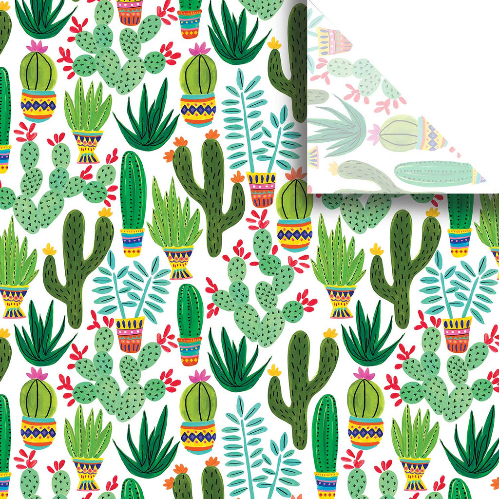 BPT224a Green Cactus Succulent Tissue Paper Swatch