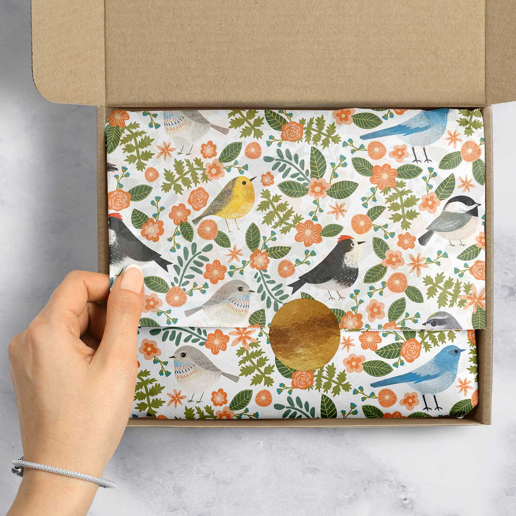 BPT231e Bird Gift Tissue Paper Packaging