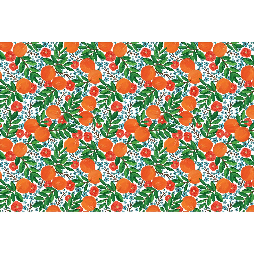 BPT257d Orange Gift Tissue Paper Full Sheet