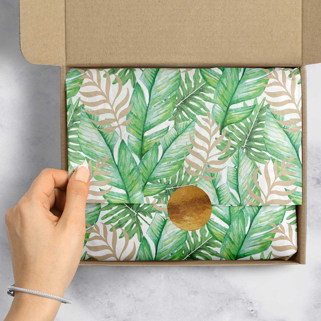 BPT276e Tropical Leaves Gift Tissue Paper Packaging