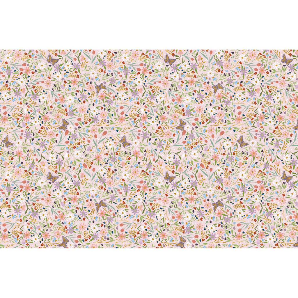 BPT304d Delicate Floral Tissue Paper Full Sheet