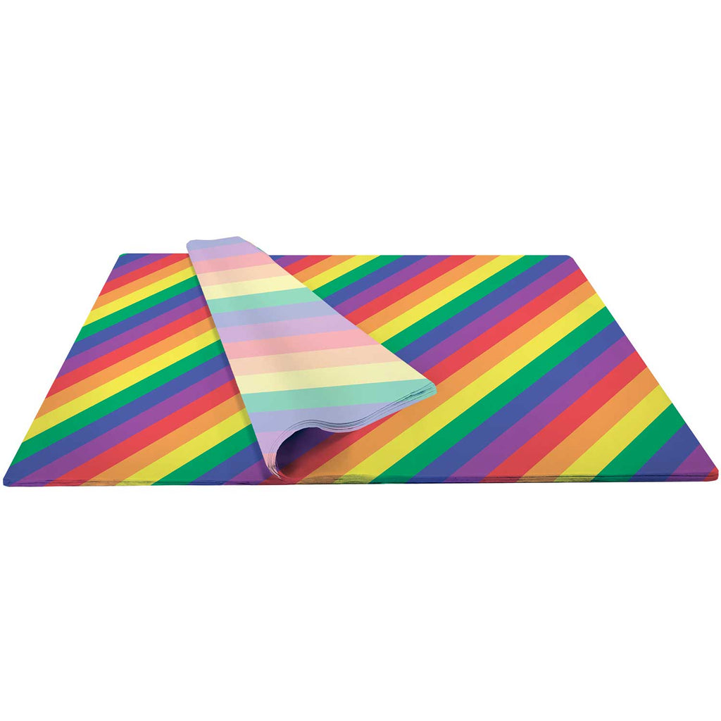 BPT335b Rainbow Stripe Pride Tissue Paper Bulk