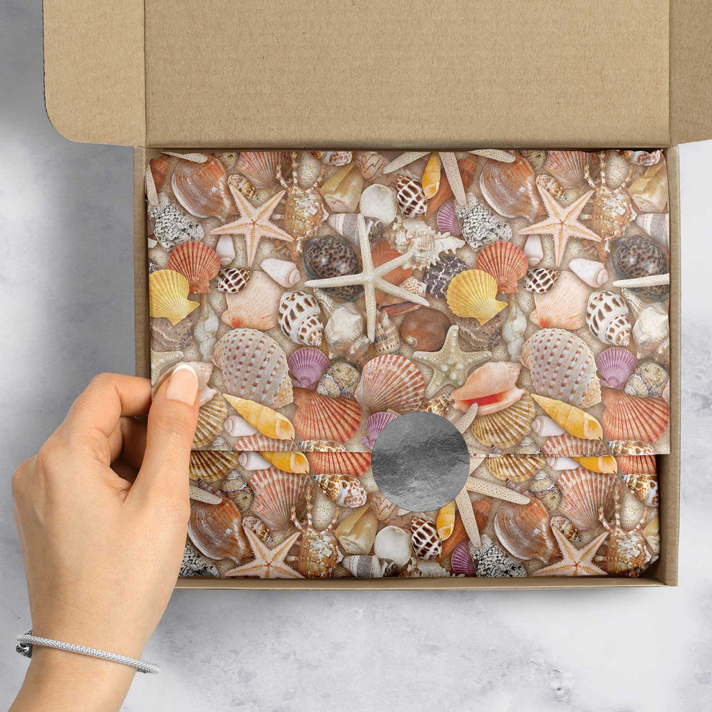 BPT336e Seashells Gift Tissue Paper Packaging