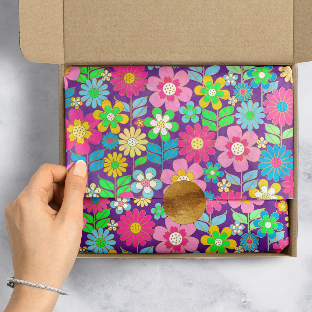 Dazzling Daisies Floral Gift Tissue Paper Packaging