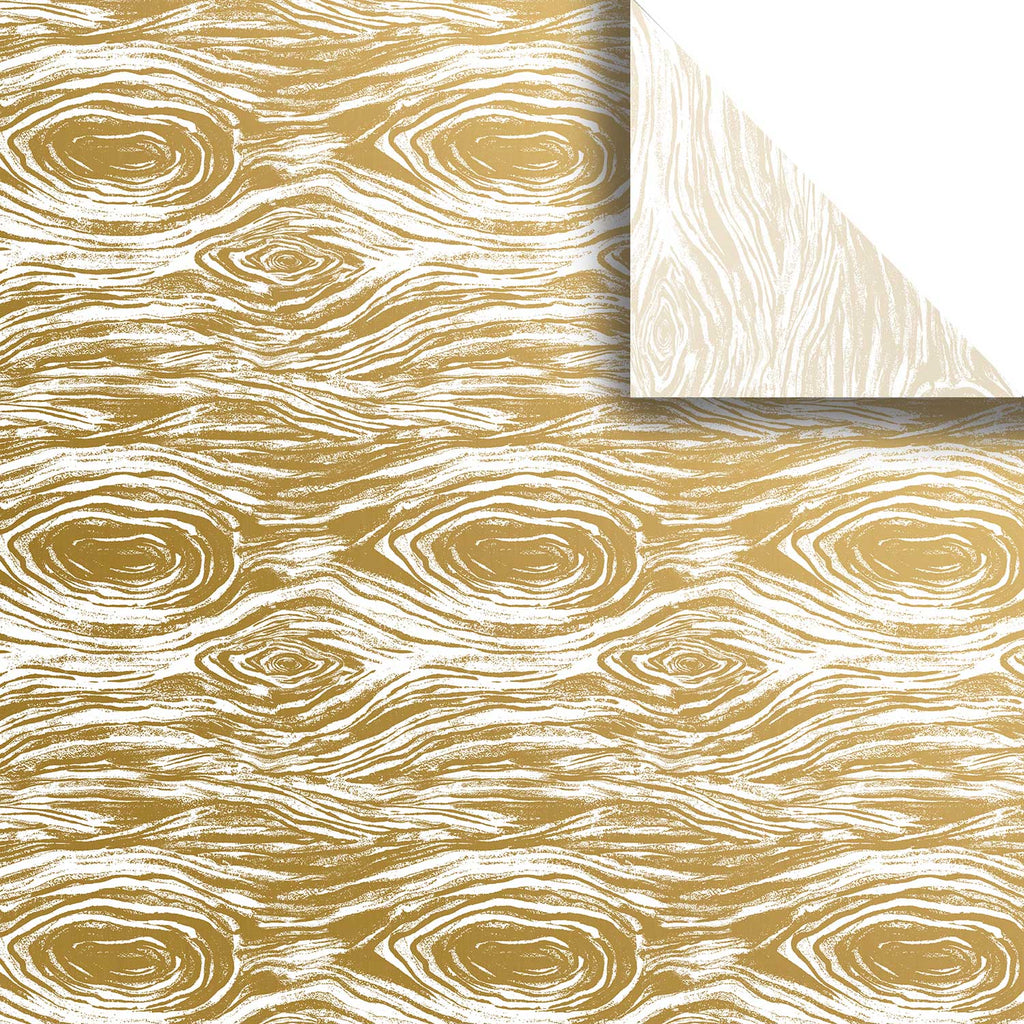 BPT592a Gold Wood Grain Gift Tissue Paper Swatch