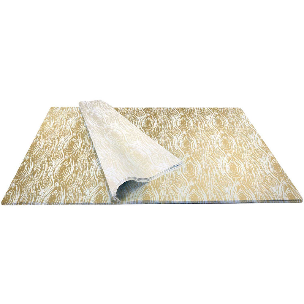 BPT592b Gold Wood Grain Gift Tissue Paper Bulk