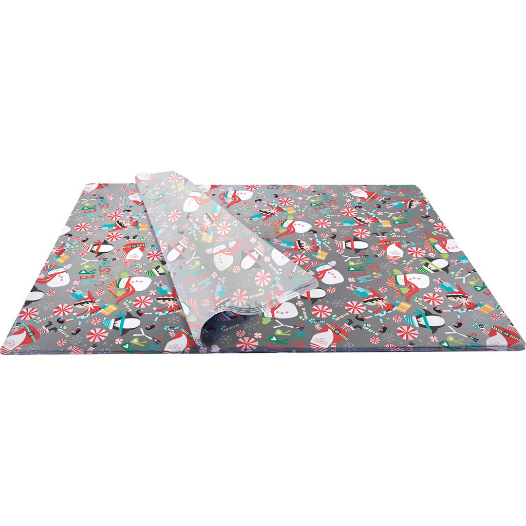 BXPT524b Santa Elf Christmas Gift Tissue Paper Bulk