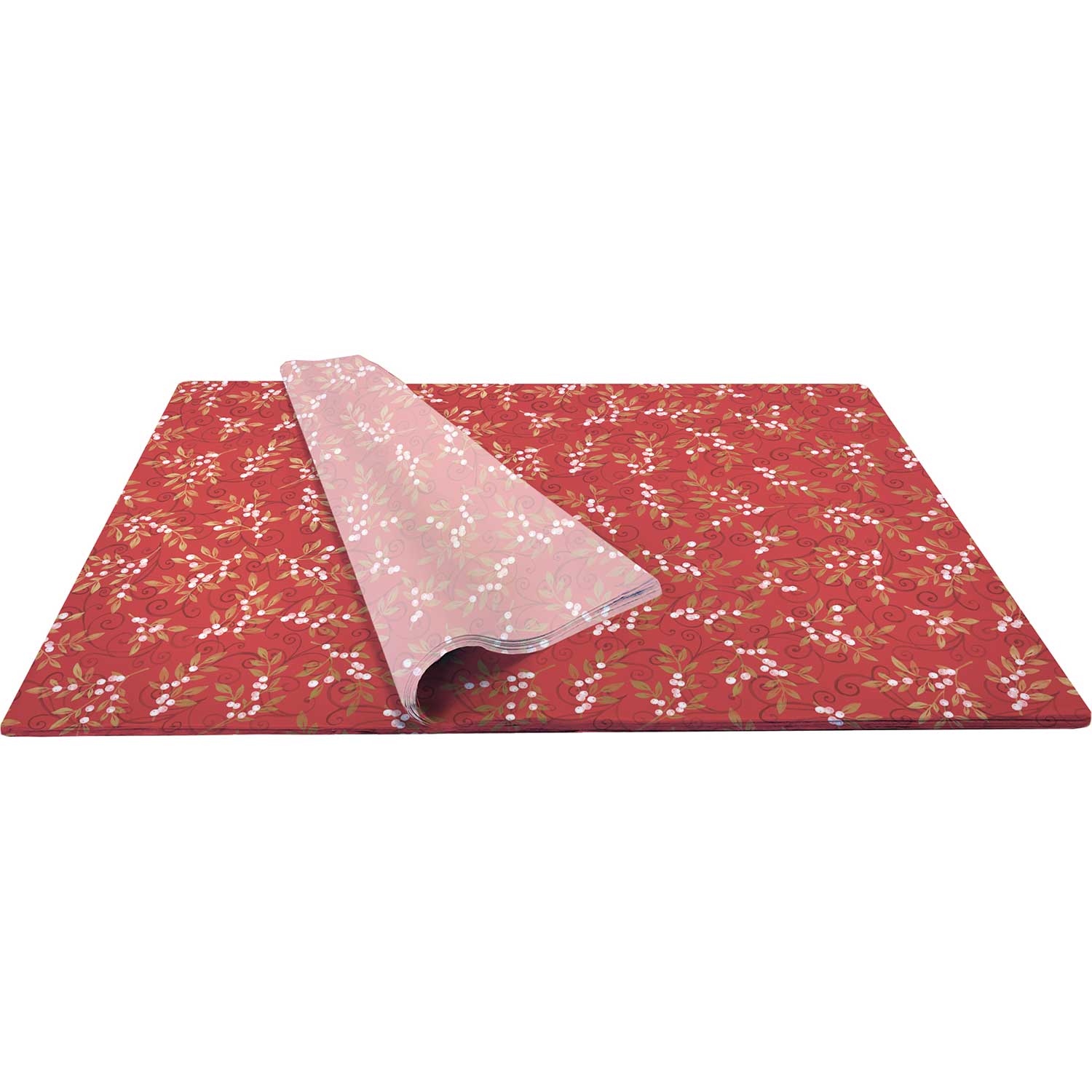 Holiday Floral 20 x 30 Christmas Gift Tissue Paper, 24 Folded Sheets