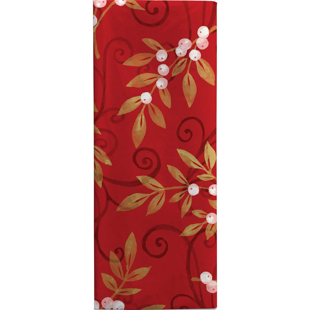 BXPT538c Holiday Red Floral Gift Tissue Paper Folded Pack