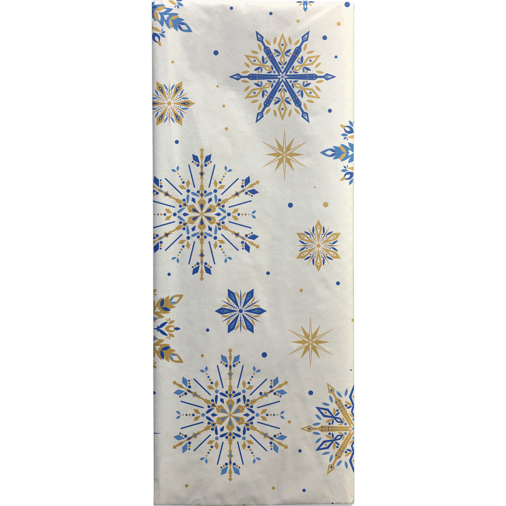 BXPT563c Fancy Flakes Christmas Gift Tissue Paper Folded Pack