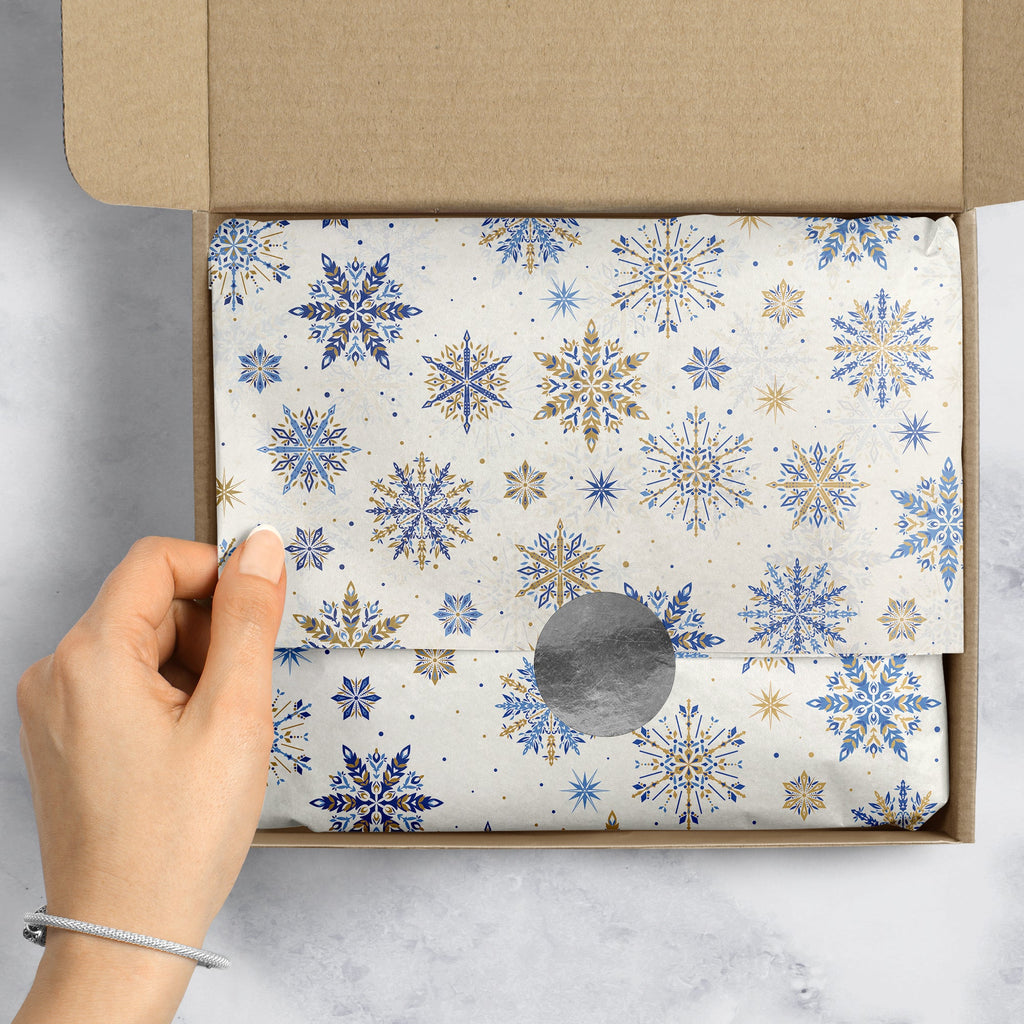 BXPT563e Fancy Flakes Christmas Gift Tissue Paper Packaging