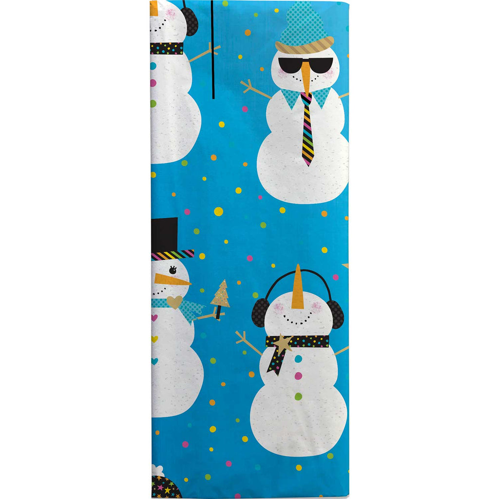 BXPT608c Christmas Snowman Gift Tissue Paper Folded Pack