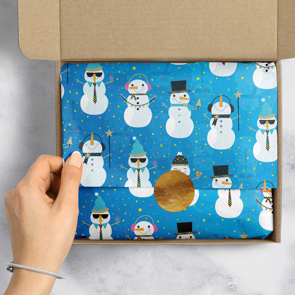 BXPT608e Christmas Snowman Gift Tissue Paper Packaging