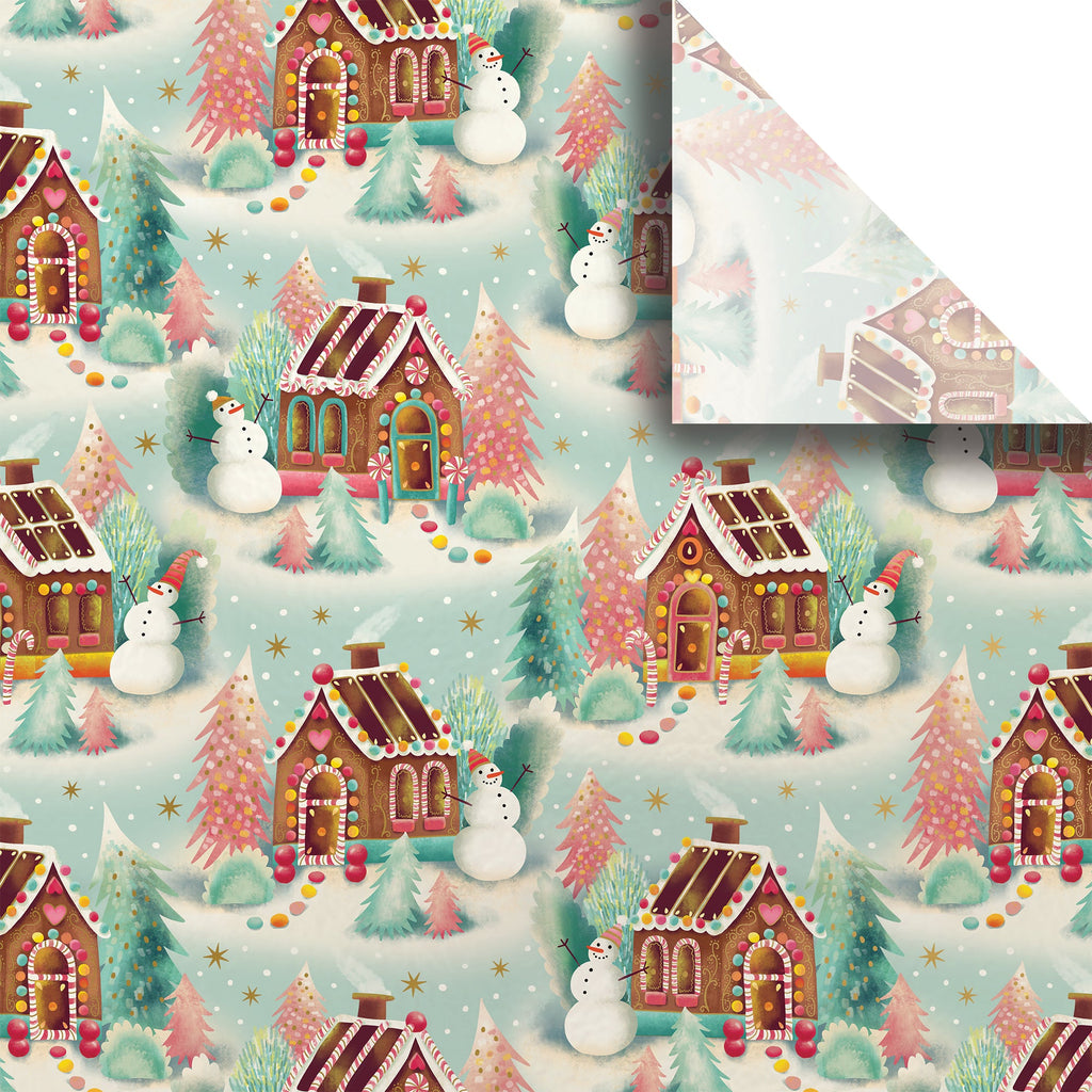 Gingerbread Dreams Christmas Gift Tissue Paper Swatch