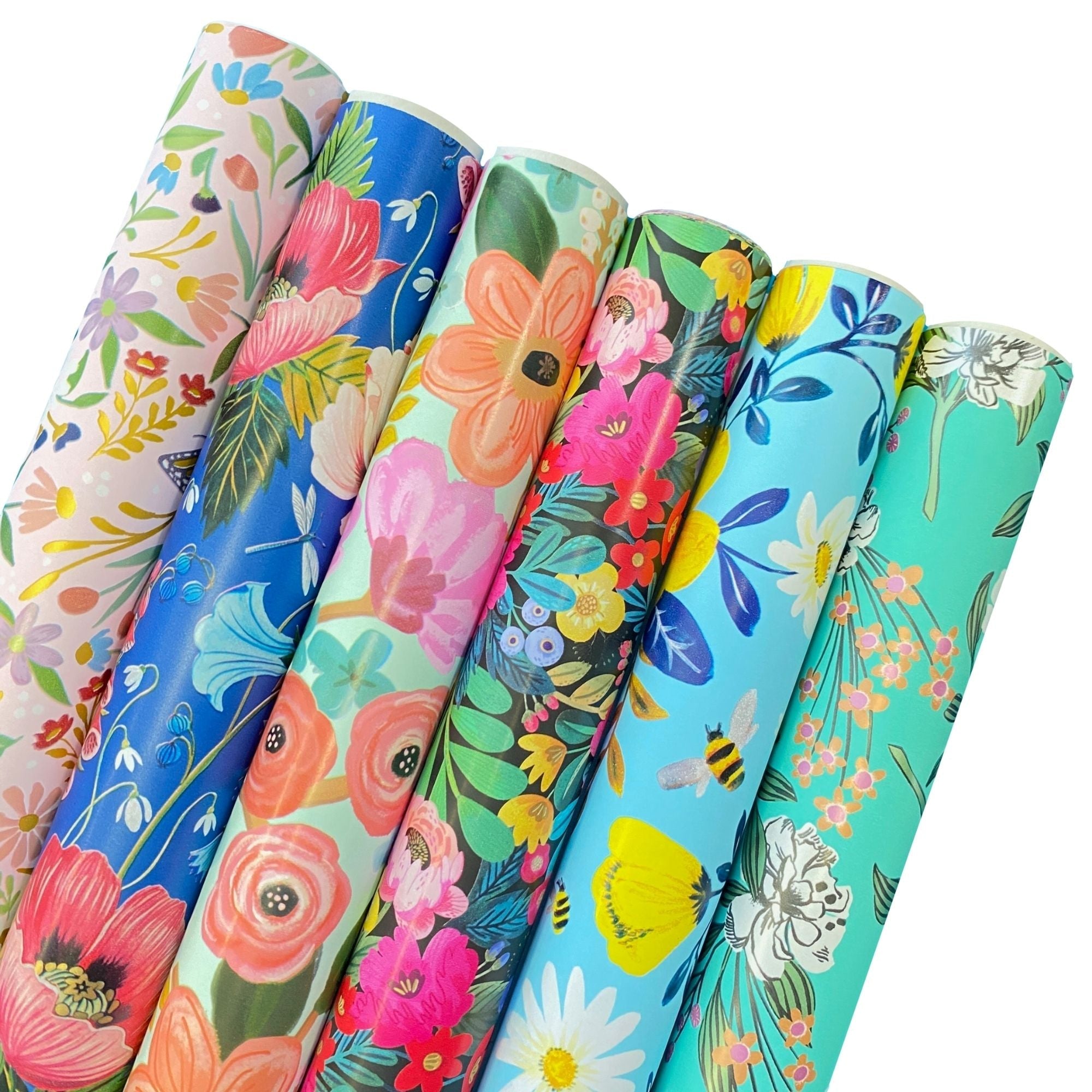 Floral Wrapping Paper Roll