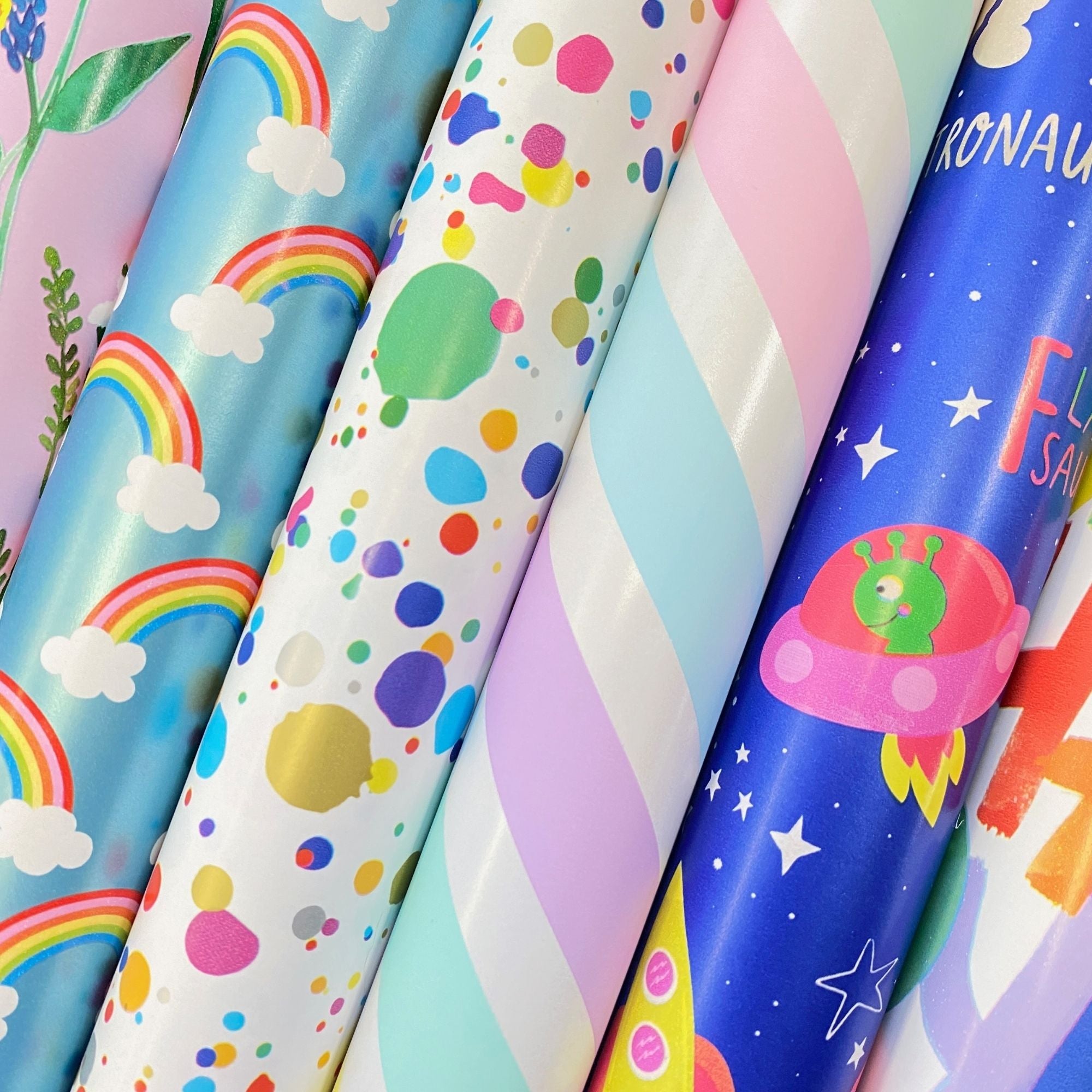 Floral Wrapping Paper Roll Bundle (12.5 sq ft per roll, 75 total