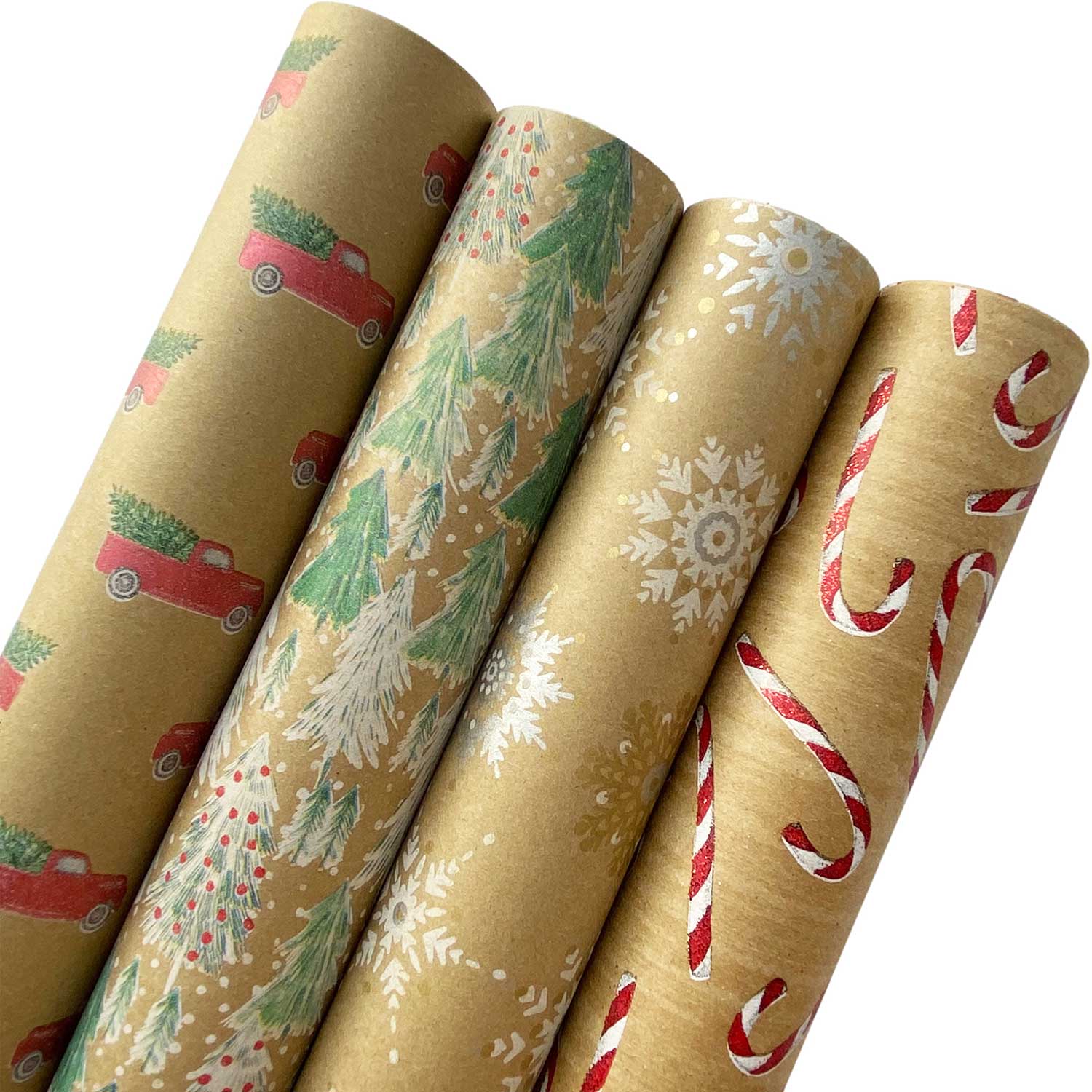 Jillson & Roberts Kraft Wrapping Paper Roll Bundle