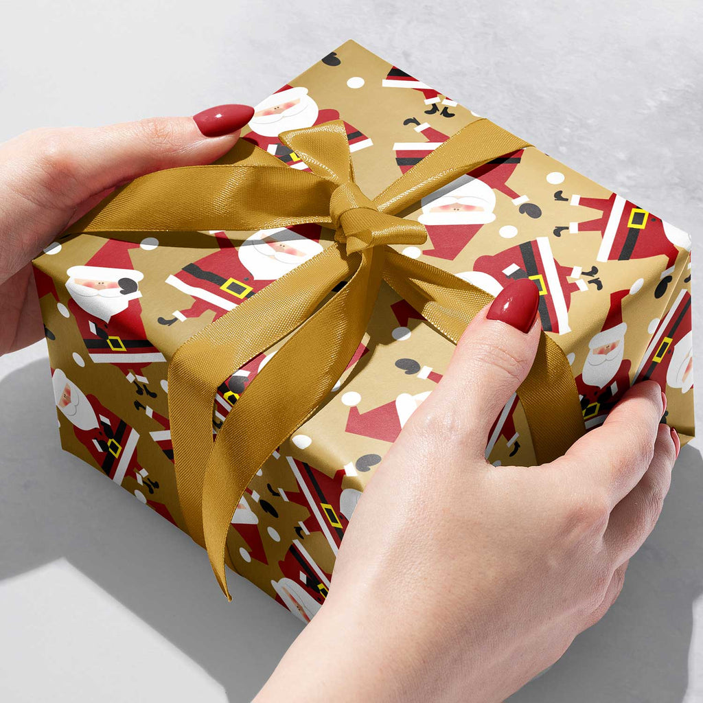 XB507b Santa Dancing Christmas Gift Wrapping Paper Gift Box 