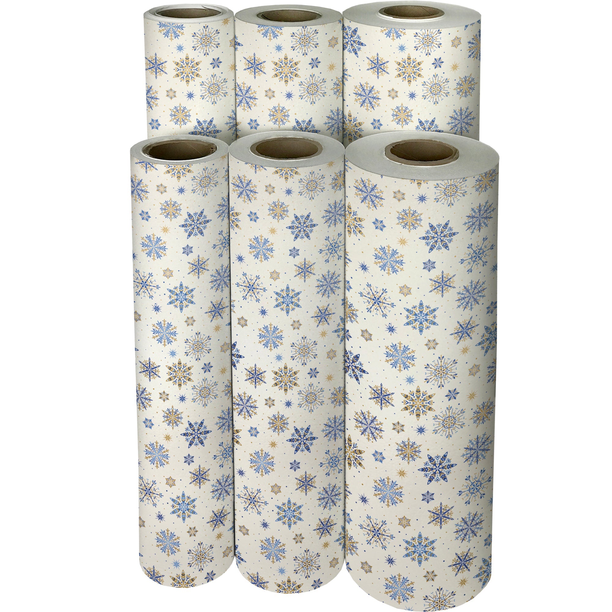 Fancy Flakes Christmas Gift Wrap Full Ream 833 ft x 30 in