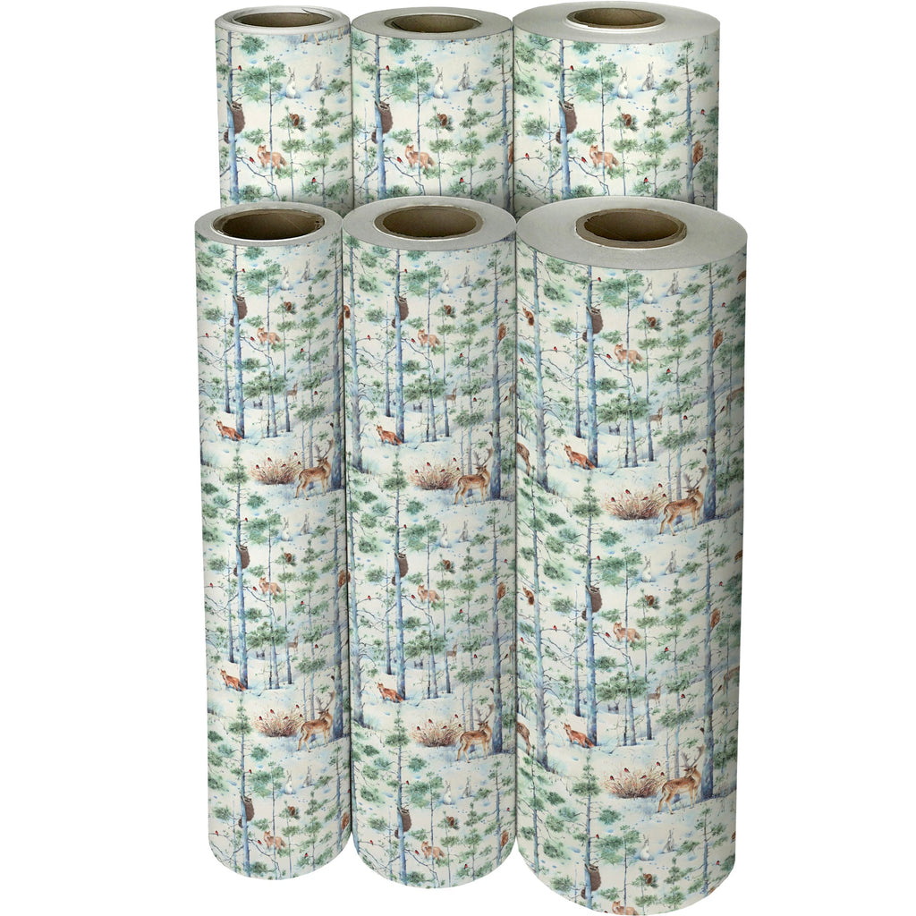 Winter Woodland Christmas Gift Wrapping Paper Reams 