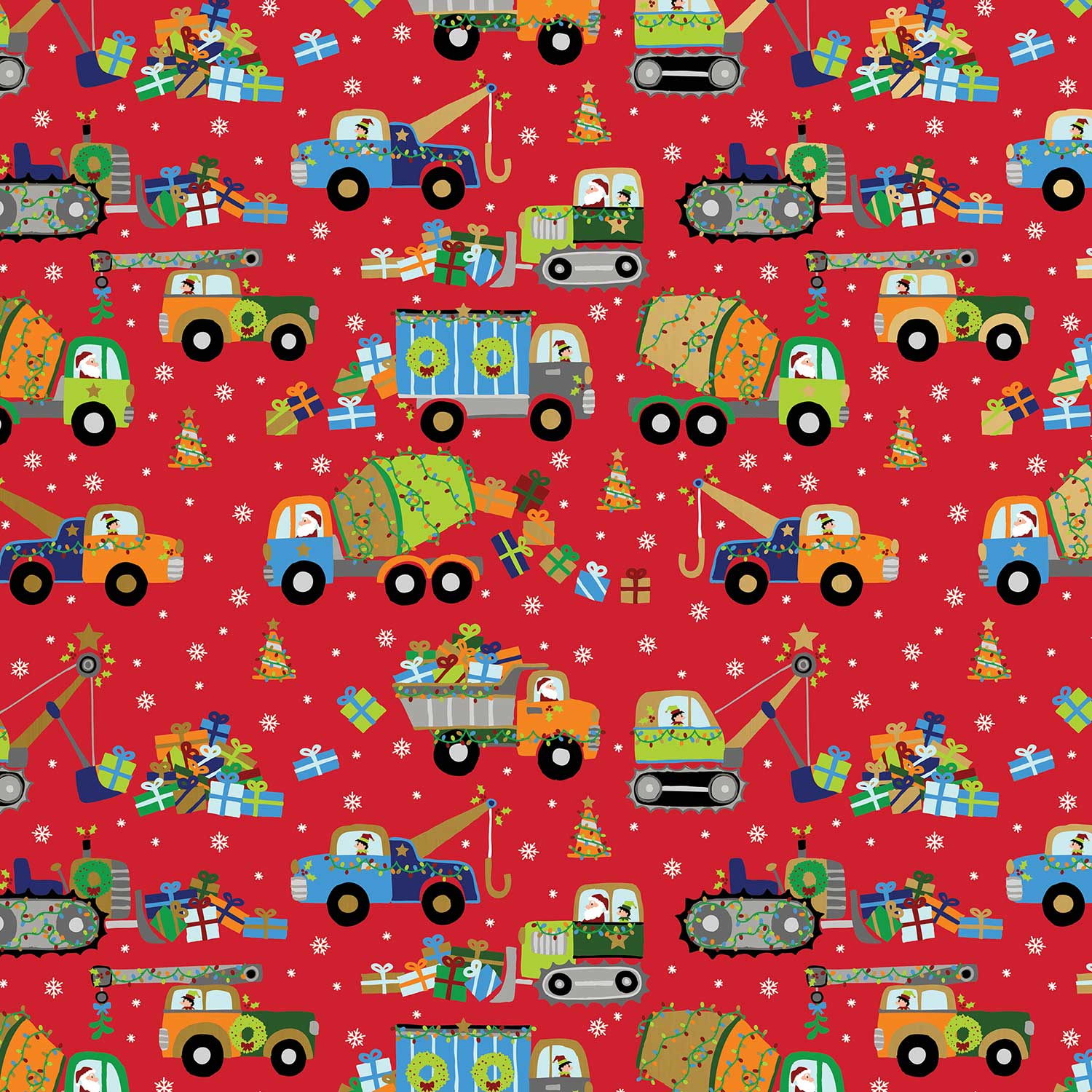 Sikiweiter Construction Wrapping Paper - 12 Sheets Construction Wrapping Paper Birthday with Trucks - 19.7 x 27.6 Inches per Sheet