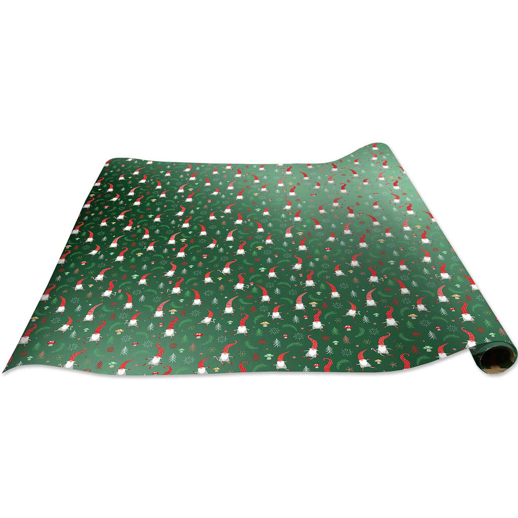 XB621c Gnome Christmas Gift Wrapping Paper Jumbo Roll 